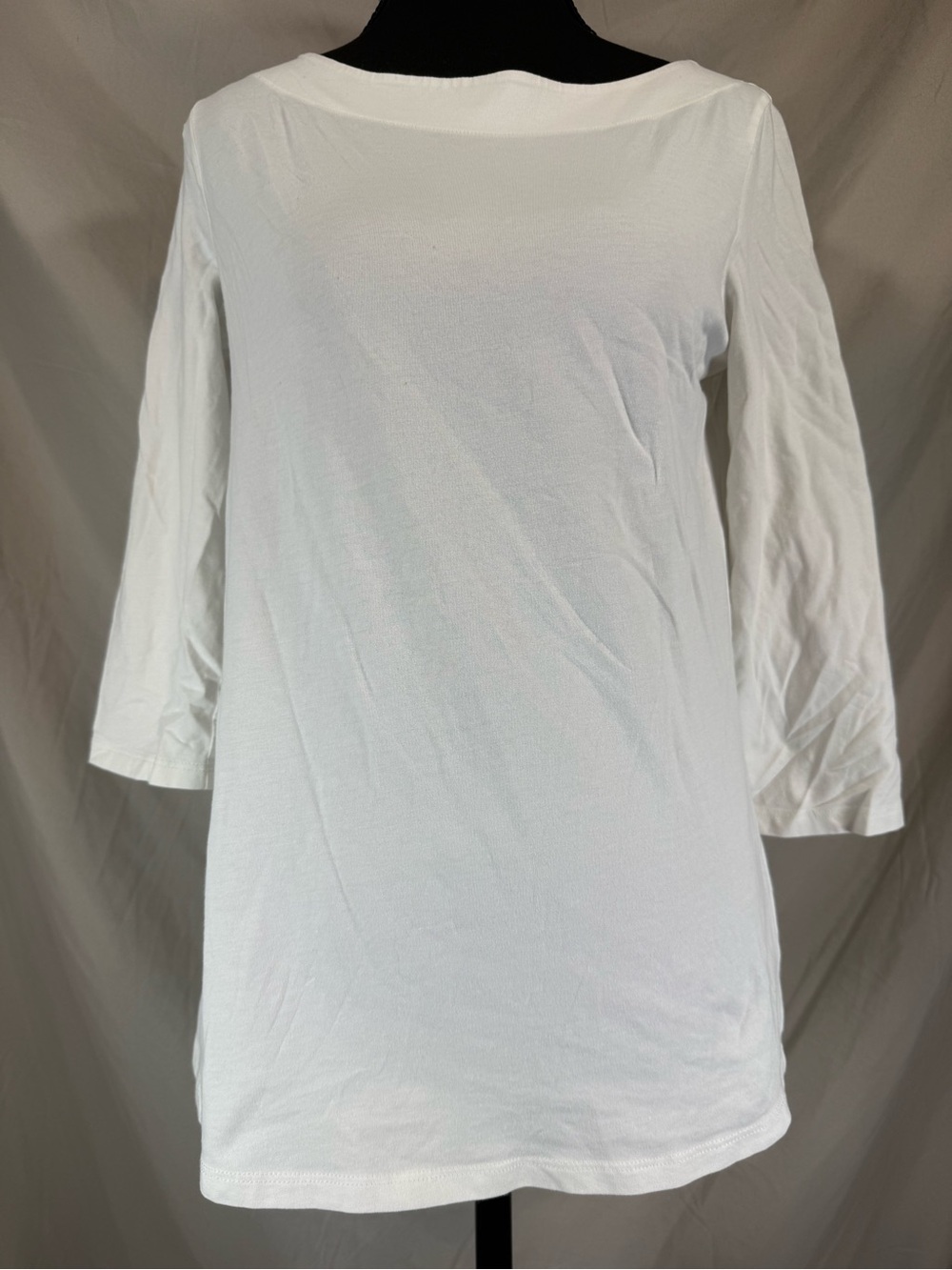 Lilly Pulitzer Pima Cotton Boatneck Top White - Size Small